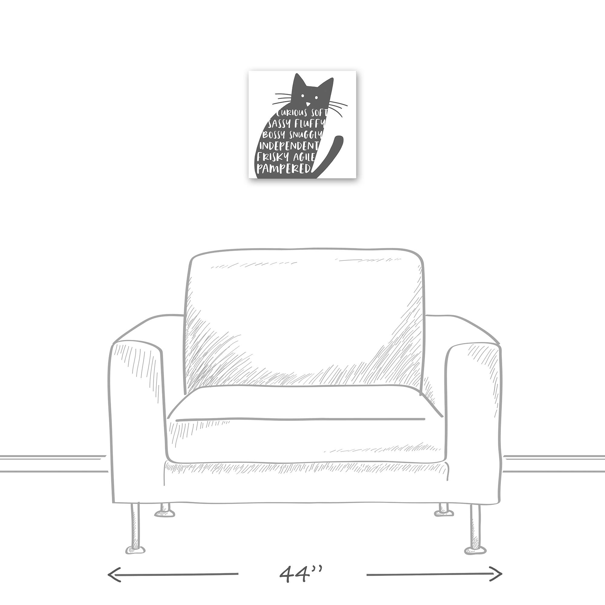 Curious Cat Canvas Wall Art
